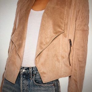 Faux suede jacket